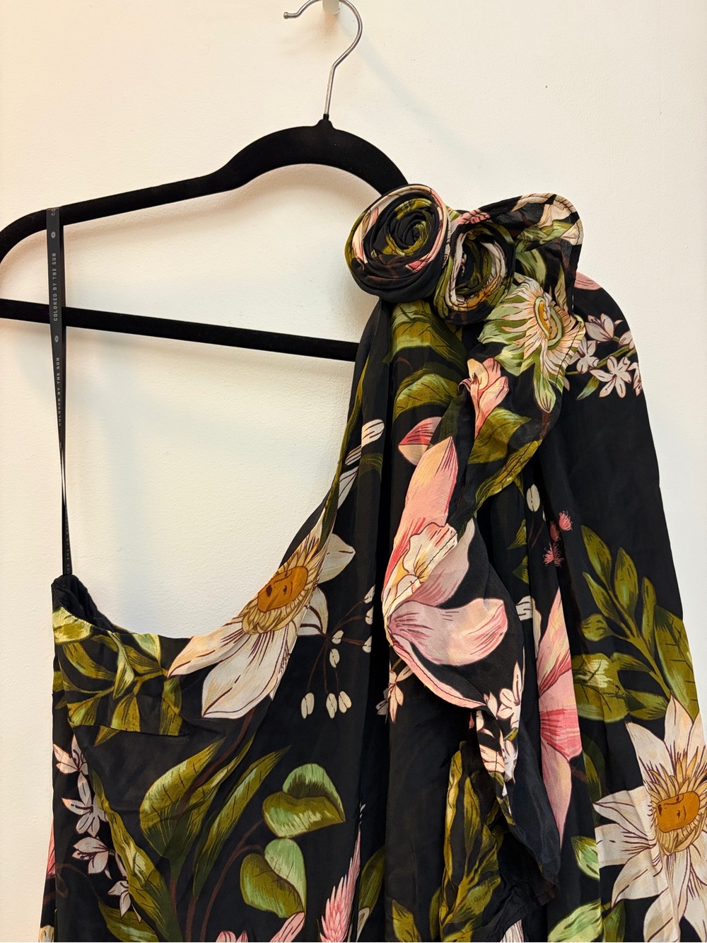 NWT FARM RIO One-Shoulder Floral Midi Dress - Picture 6 of 15